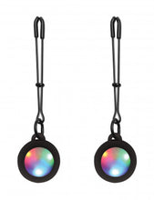 Load image into Gallery viewer, Silicone Light Up Tweezer Nipple Clamps - Peaches and Pearls Eureka