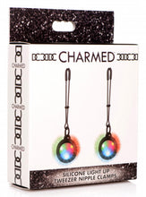 Load image into Gallery viewer, Silicone Light Up Tweezer Nipple Clamps - Peaches and Pearls Eureka