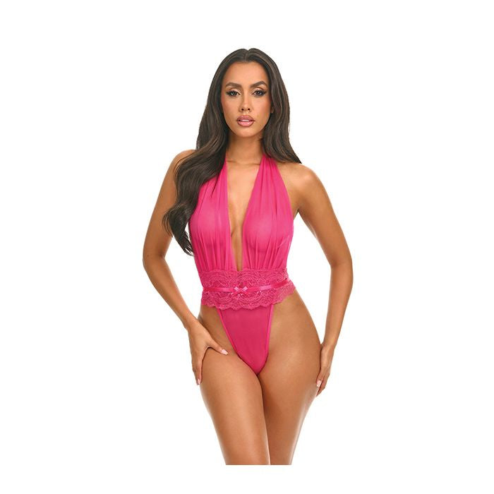 Maylah Mesh Halter Teddy PK