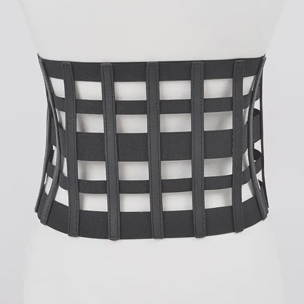 Cage Corset Zip Elastic Belt