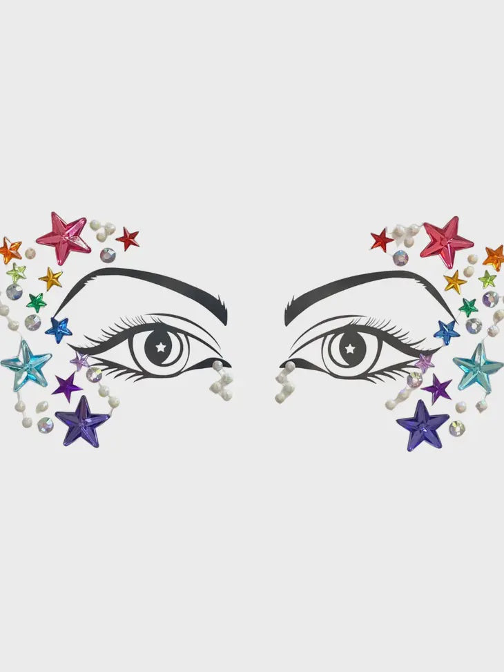 Face Jewels - Bright Skies Rainbow