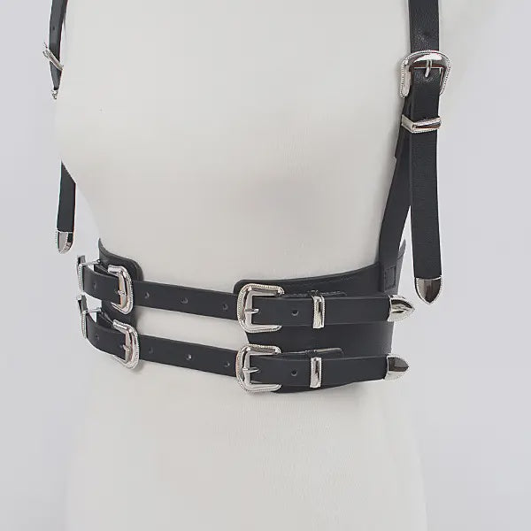 Multi Buckle Harness Belt