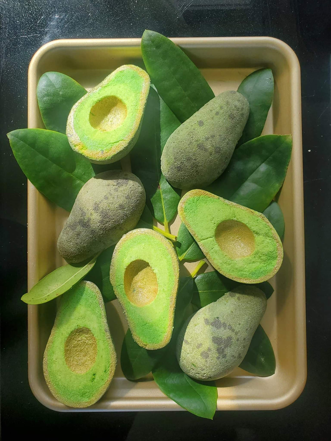 avocado bath bomb vanilla almond self care natural