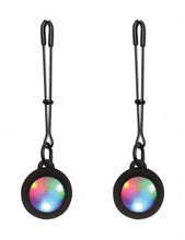 Load image into Gallery viewer, Silicone Light Up Tweezer Nipple Clamps - Peaches and Pearls Eureka
