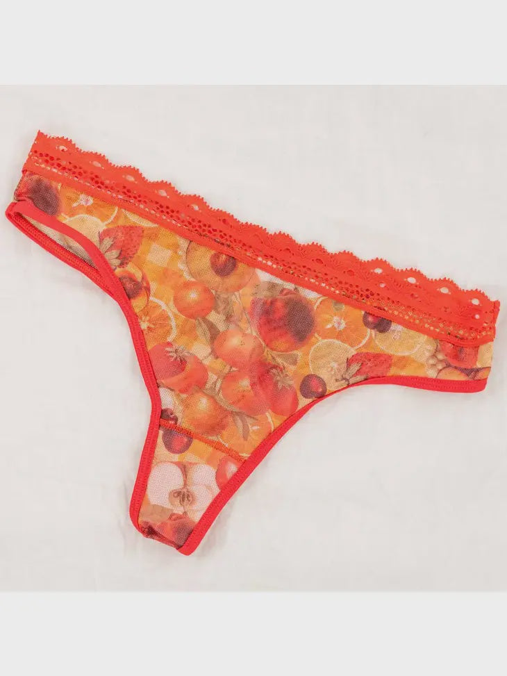 Fruit Punch Printed Thong