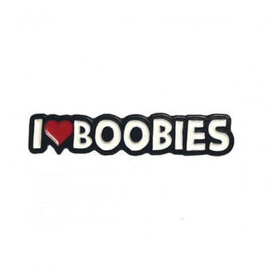 Geeky & Kinky I Heart Boobies Pin - Peaches and Pearls Eureka