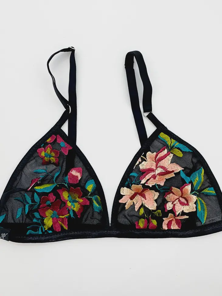 High Rise Braz Bralette - Boh Floral