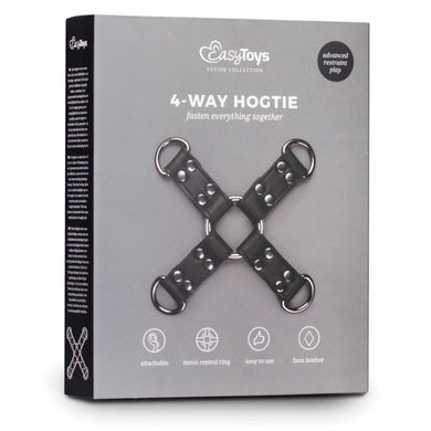 Easy Toys Faux Leather Hogtie - Black - Peaches and Pearls Eureka
