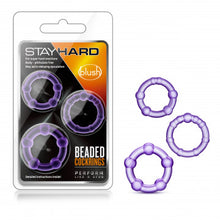 Load image into Gallery viewer, Stay Hard Beaded Cockrings 3 Pack - Peaches and Pearls Eureka
