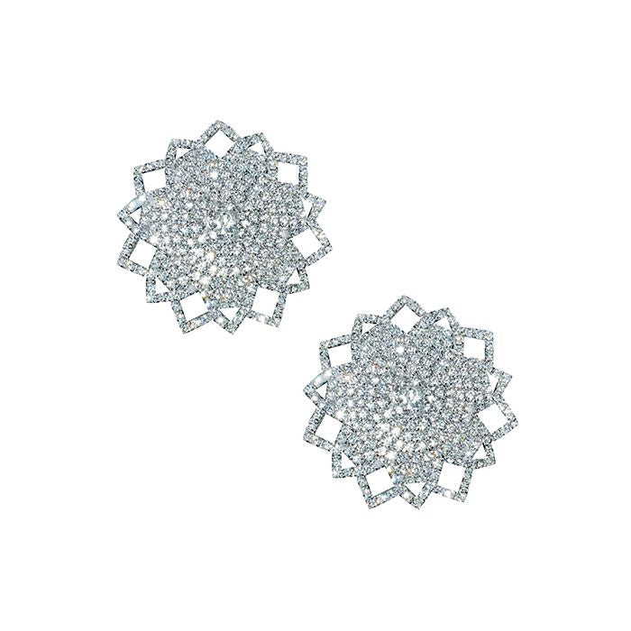 Neva Nude Ice Crystal Jewel Reusuable Silicone Nipple Pasties