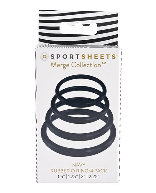 Sportsheets O Ring 4 Pack - Navy