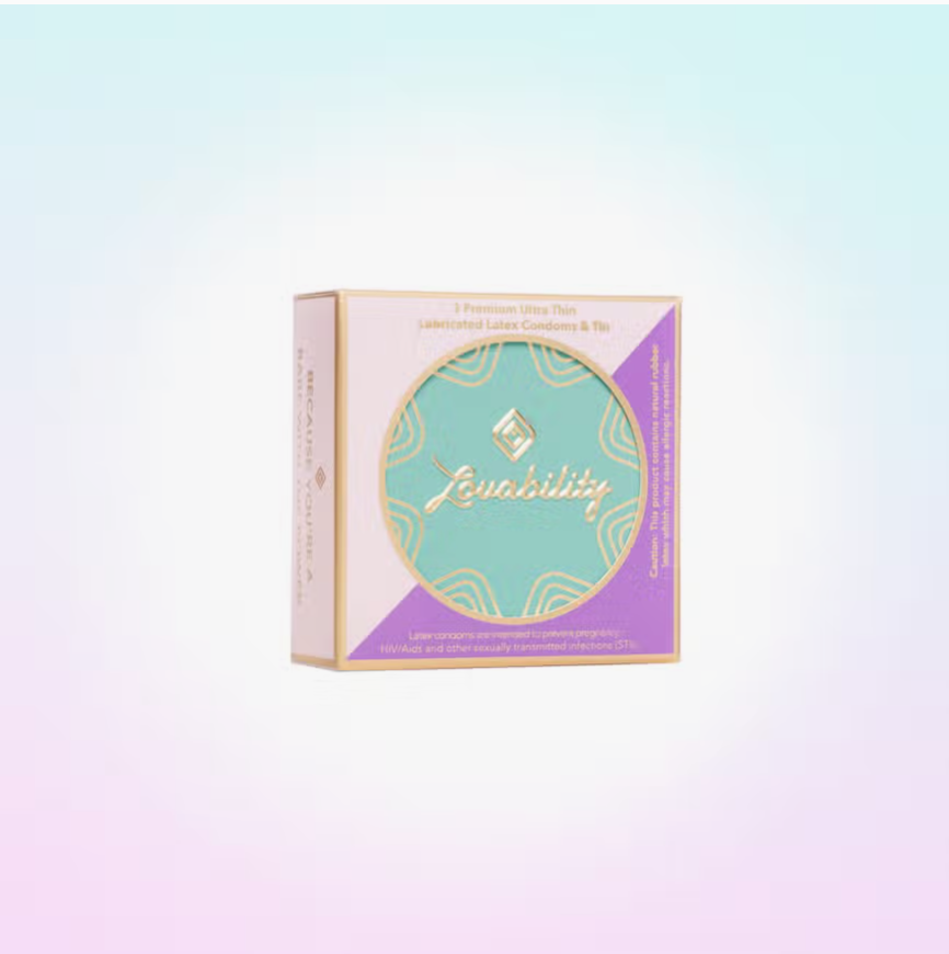 3 Buttercup Condoms + Tin