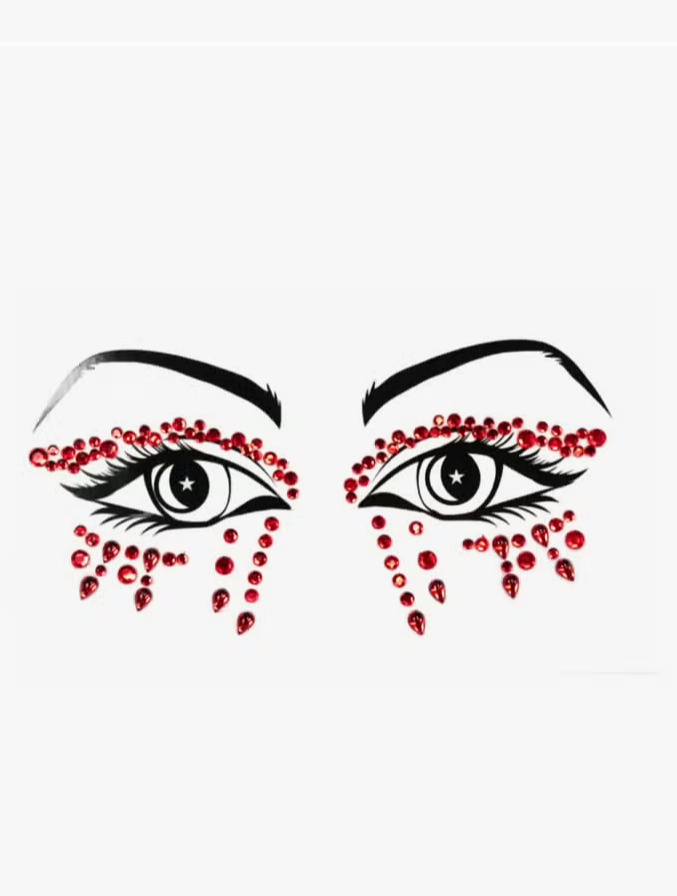 Demonia - Red Face Jewels