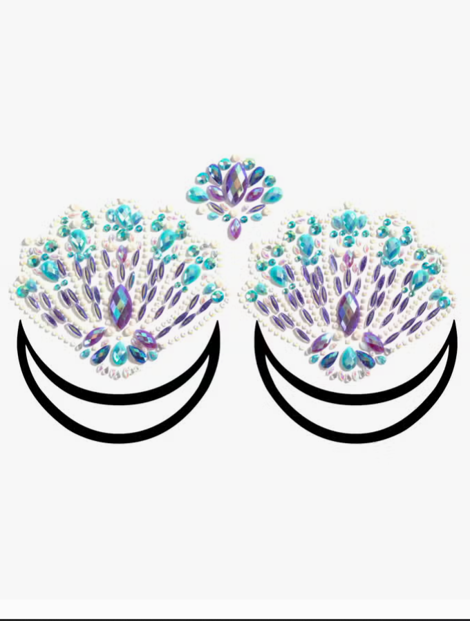 Siren Song - Mermaid Body Jewel Pasties