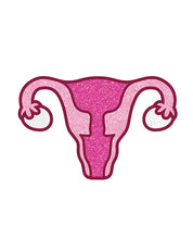 Load image into Gallery viewer, Wood Rocket Uterus Pin - Peaches and Pearls Eureka
