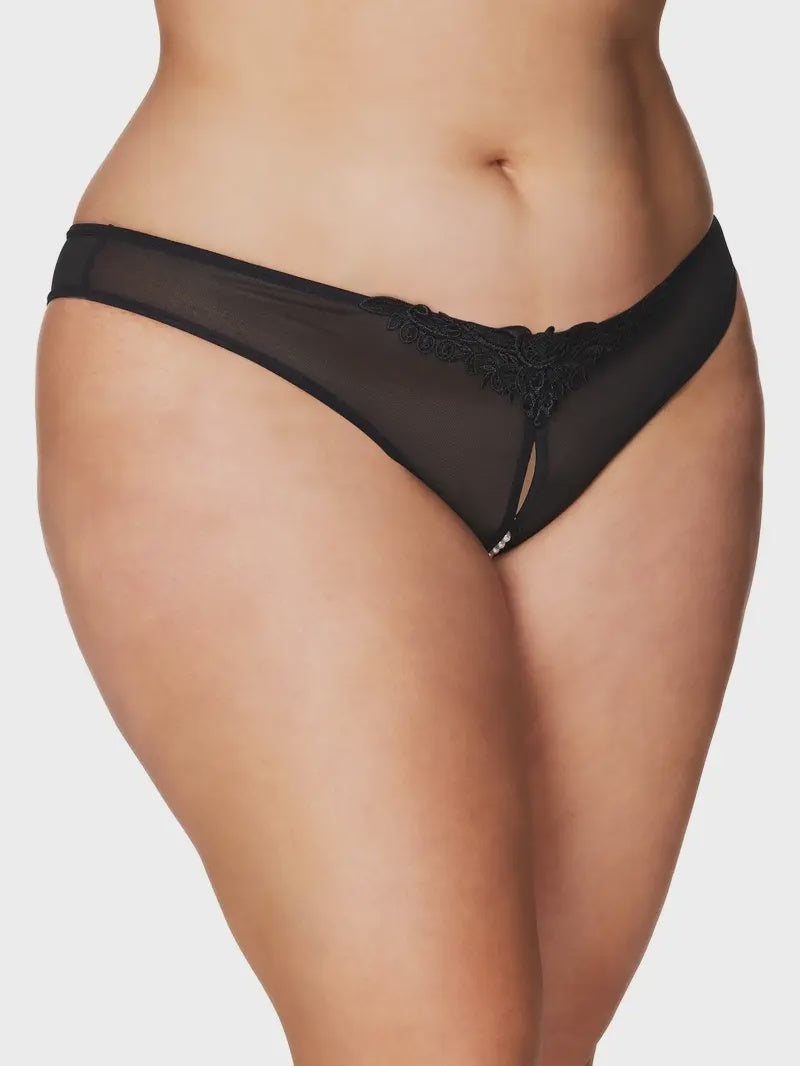 Paradise Panty Lingerie Black Plus