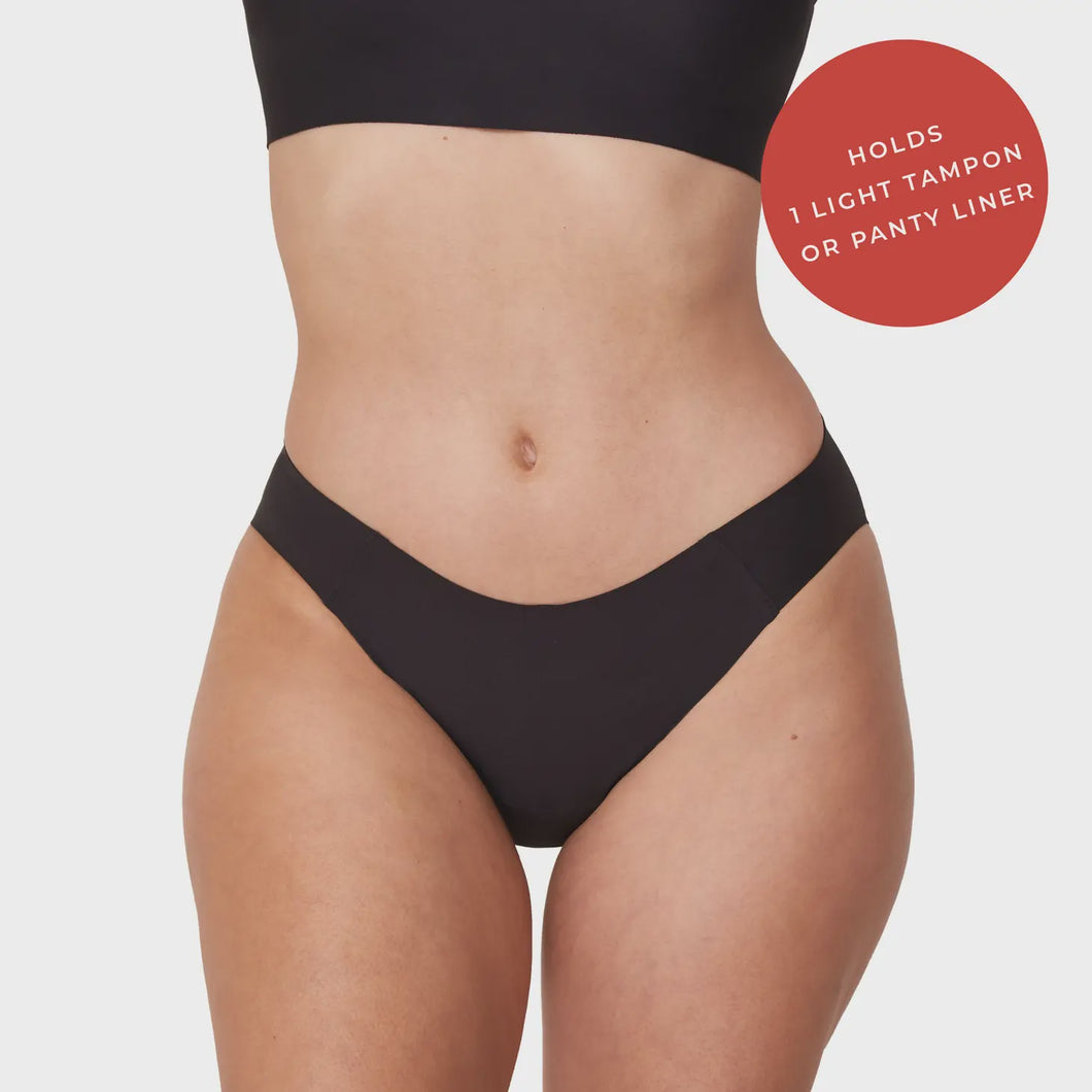 Proof Leak and Period Proof Everyday Bikini -Blk - Peaches and Pearls Eureka
