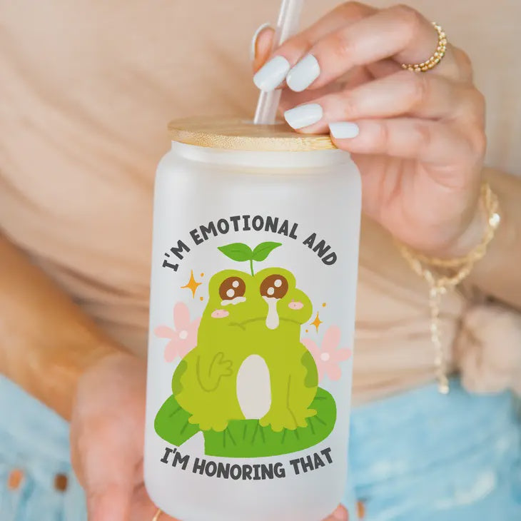 MH Cup - Funny Mental Health Merch - Iced Glass Cup