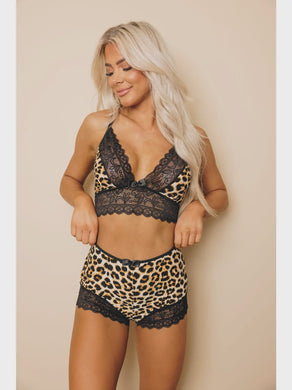 Kenzie Cheetah Print Lingerie Set - Peaches and Pearls Eureka
