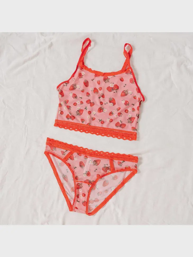 Fruit Printed Crop Cami