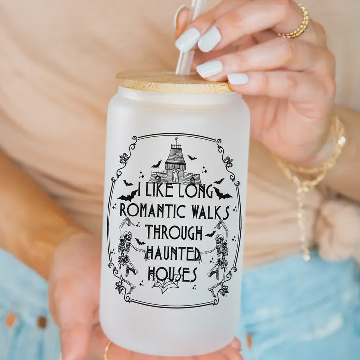 Halloween Witchy Iced Coffee Glass/Tumbler - 16 oz
