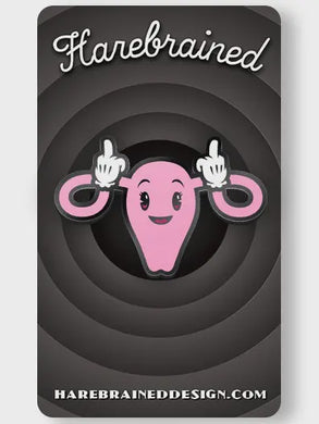 Hand's Off Enamel Pin - Peaches and Pearls Eureka