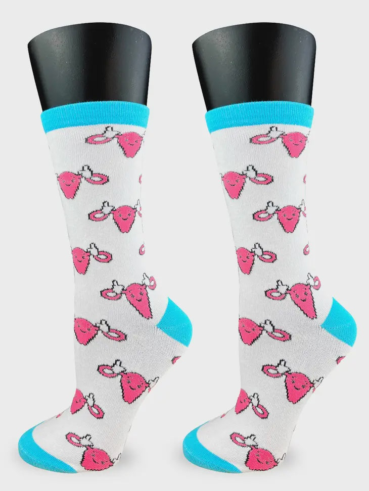 Hands Off Socks - Peaches and Pearls Eureka