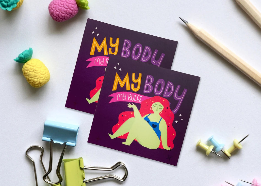Nehaleed Stickers - Self Care - Peaches and Pearls Eureka