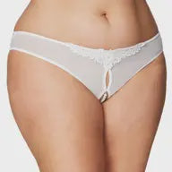Paradise Panty Lingerie White Plus